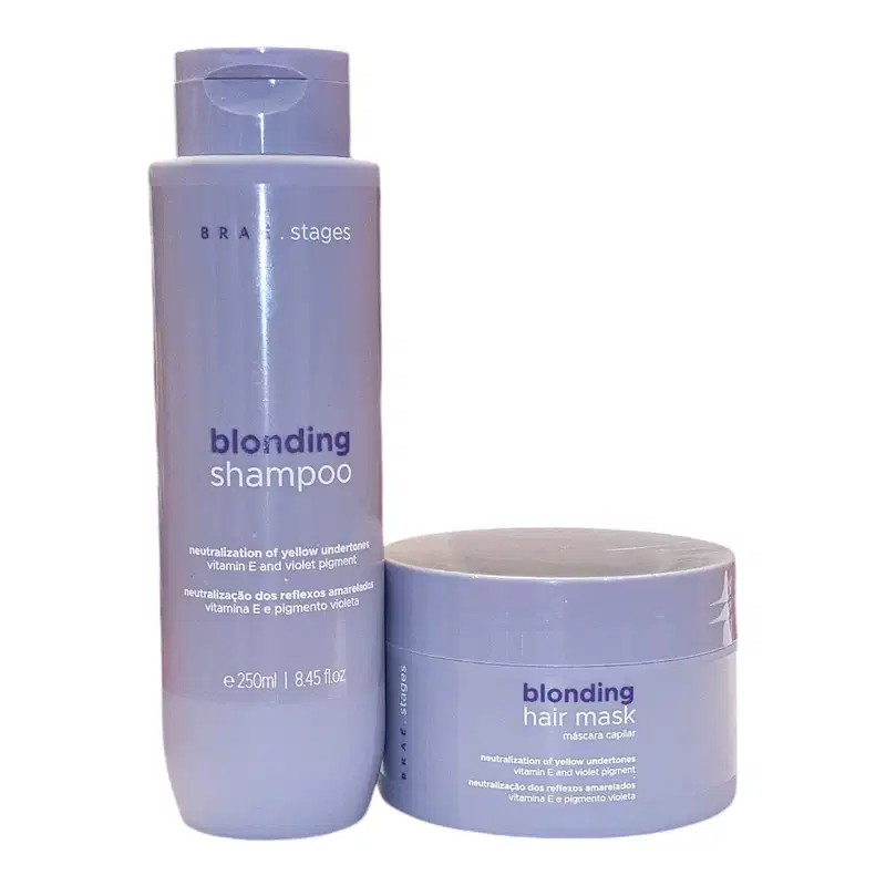 Kit Braé Stages Blonding - Shampoo 250ml + Máscara 200g