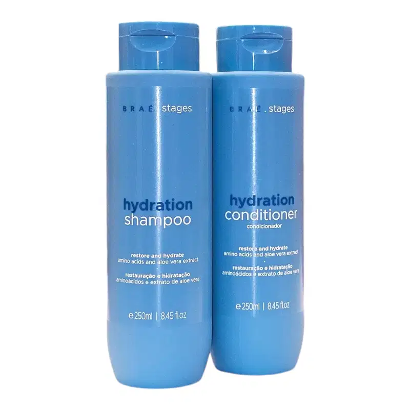 Kit Braé Stages Hydration Home Care, 2 produtos.