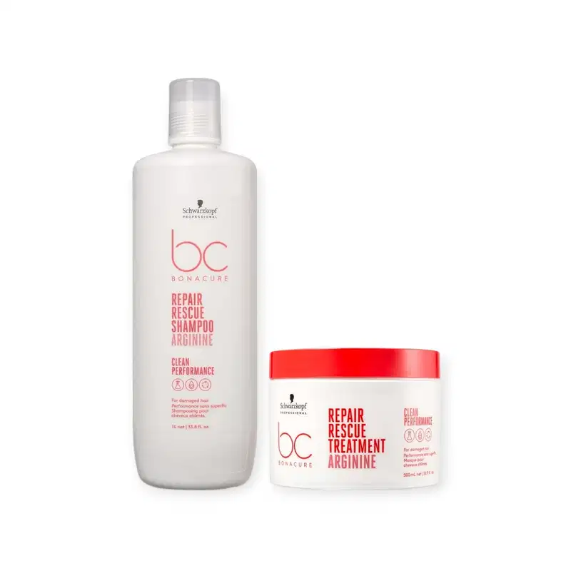 Kit Schwarzkopf Professional BC Bonacure Clean Performance Repair Rescue Power Salon, 2 produtos.
