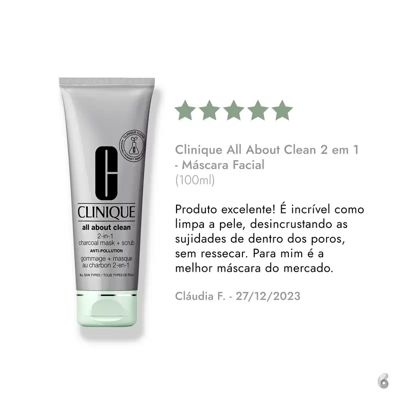 Clinique All About Clean 2 em 1 - Máscara Facial 100ml