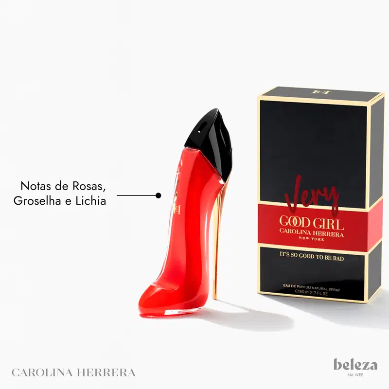 Very Good Girl Carolina Herrera Eau de Parfum - Perfume Feminino 80ml