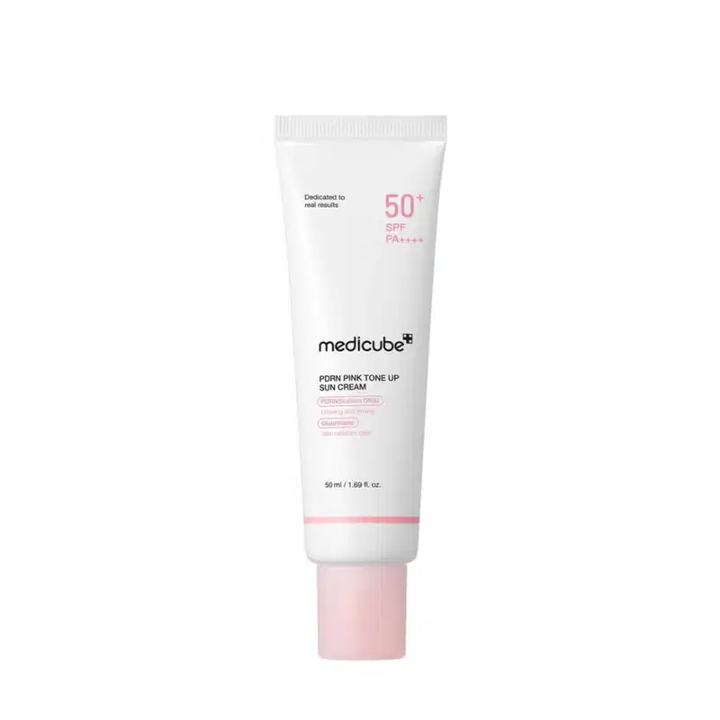 Medicube PDRN Pink Tone Up Sun Cream SPF 50+ - Protetor Solar Clareador 50ml
