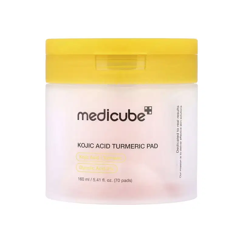Medicube Kojic Acid Turmeric Pads - Tônico Facial em Pads (70 Unidades) 160g