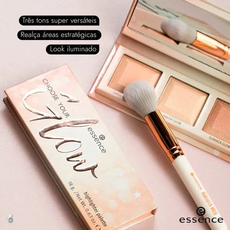 Essence Choose Your Glow - Paleta de Iluminador 18g