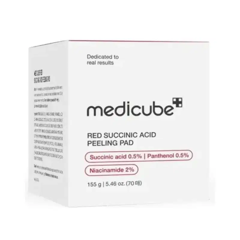 Medicube Red Succinic Acid Peeling Pad  -   Tonico Facial (70 Unidades) 155g