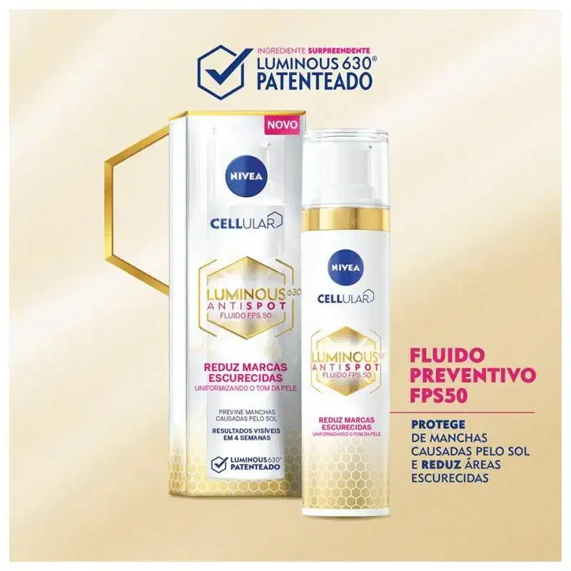 NIVEA Cellular Luminous 630 FPS 50 - Fluido Facial Protetor 40ml