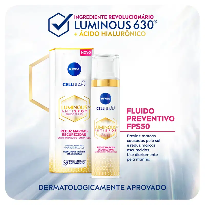 NIVEA Cellular Luminous 630 FPS 50 - Fluido Facial Protetor 40ml