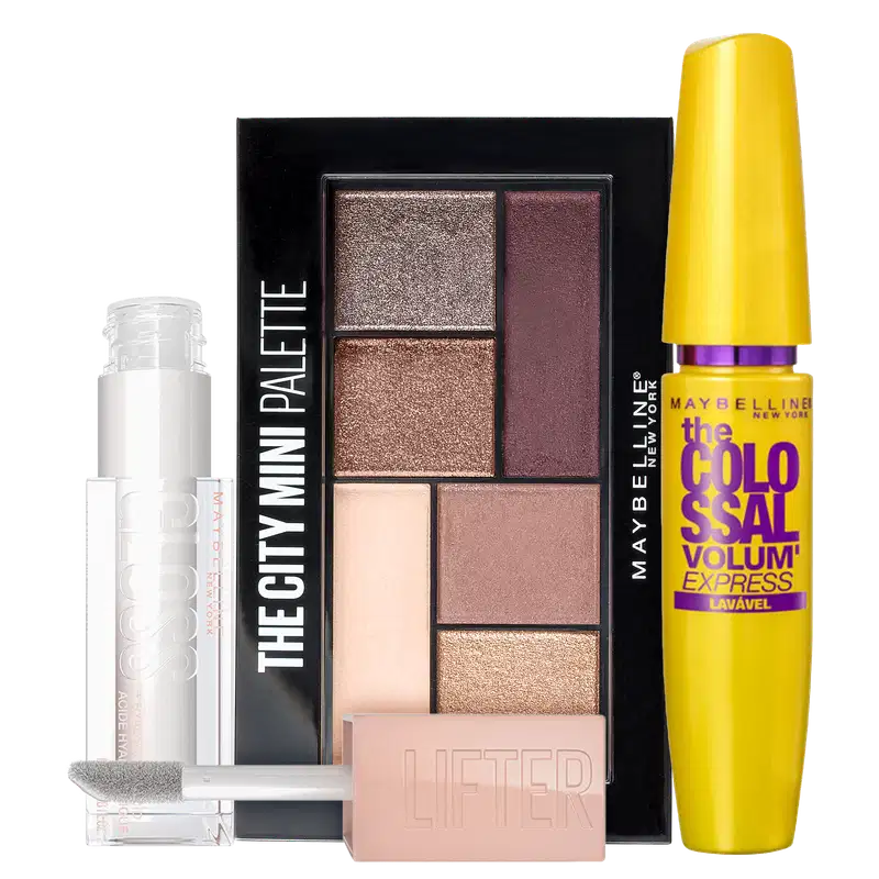 Kit Maybelline Make The City Pearl (3 produtos)