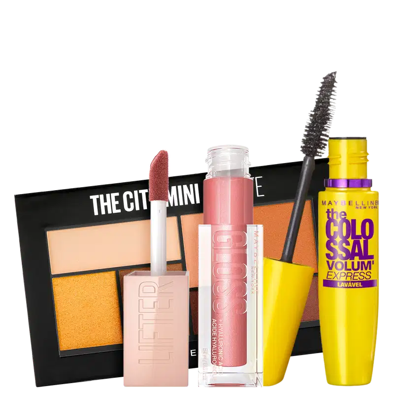 Kit Maybelline Make Completa Hi Rise Sunset (3 Produtos)