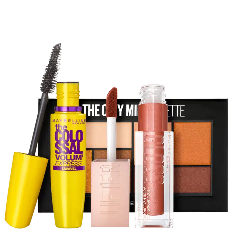 Kit Maybelline Make Hi Rise Sunset (3 Produtos)