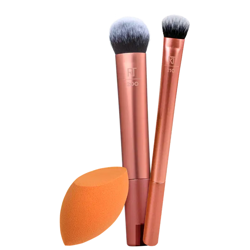 Kit Real Techniques Pincéis & Esponja (3 produtos)