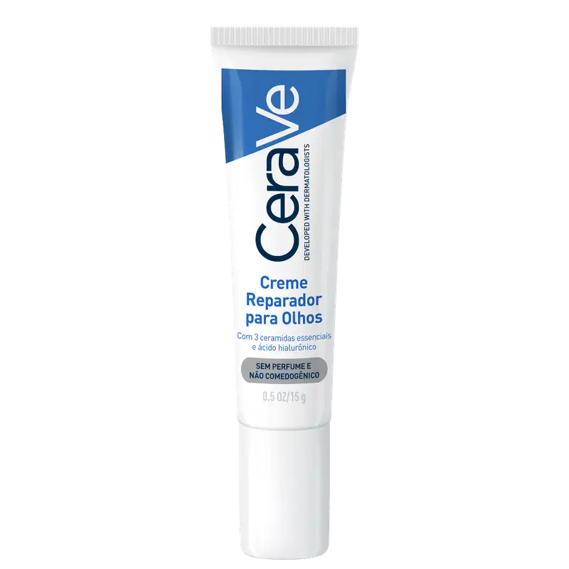 A imagem mostra o Creme para Área dos Olhos Eye Repair de CeraVe.