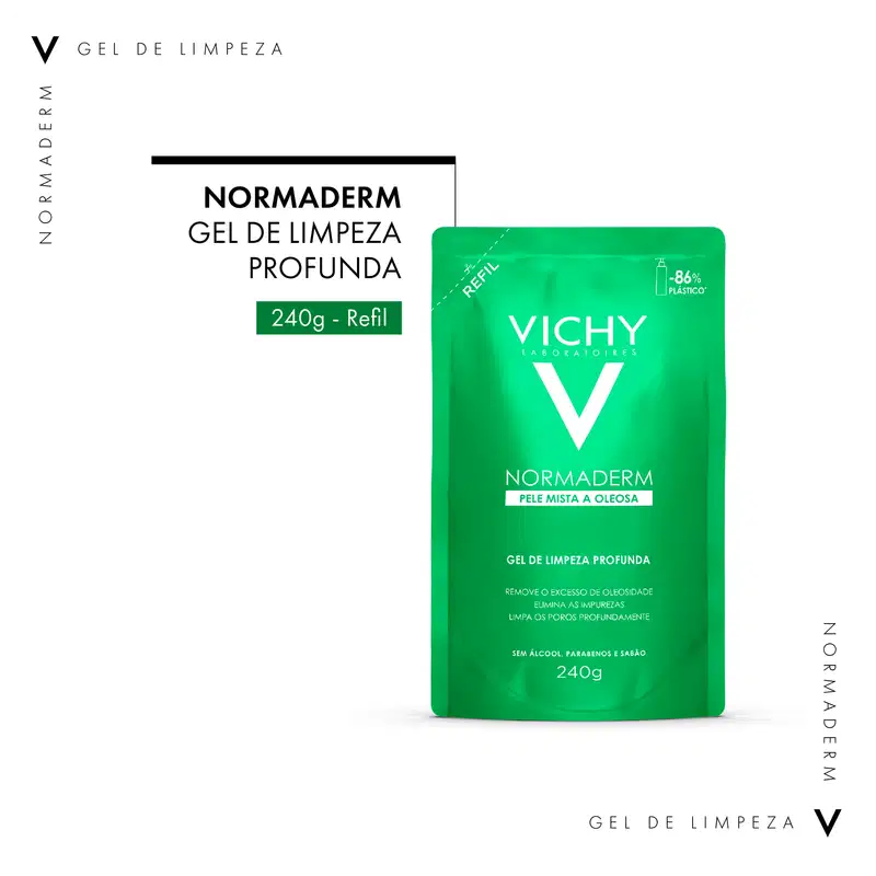 Vichy Normaderm Profunda Refil - Gel de Limpeza Facial 240g