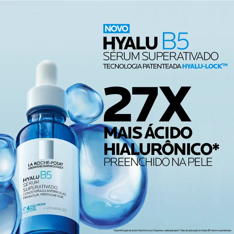 A imagem mostra o Sérum Redutor de Linhas Hyalu B5 de La Roche-Posay.