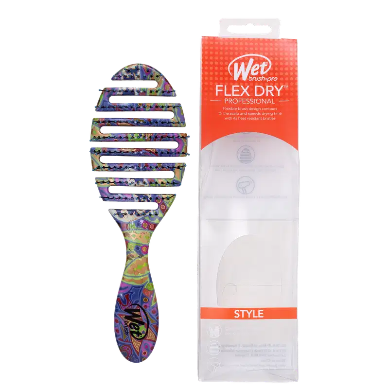 Wet Brush Pro Flex Dry Moroccan Collection Azul - Escova de Cabelo