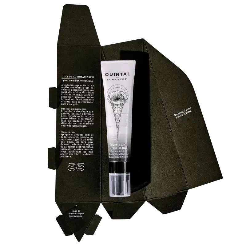 Quintal Somniferae Sérum-Elixir Antiolheiras - Creme para Olheiras 15g