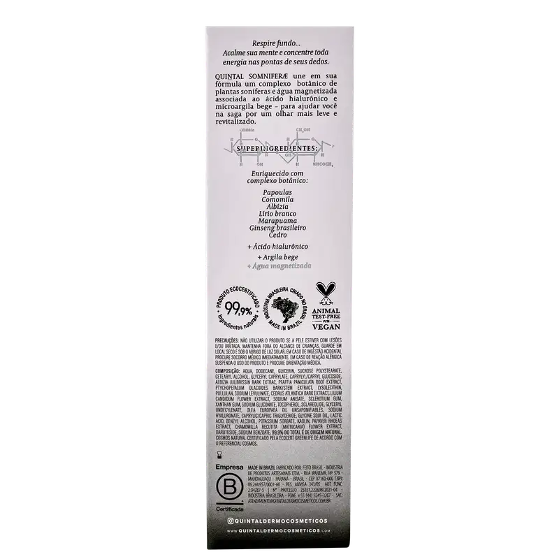 Quintal Somniferae Sérum-Elixir Antiolheiras - Creme para Olheiras 15g