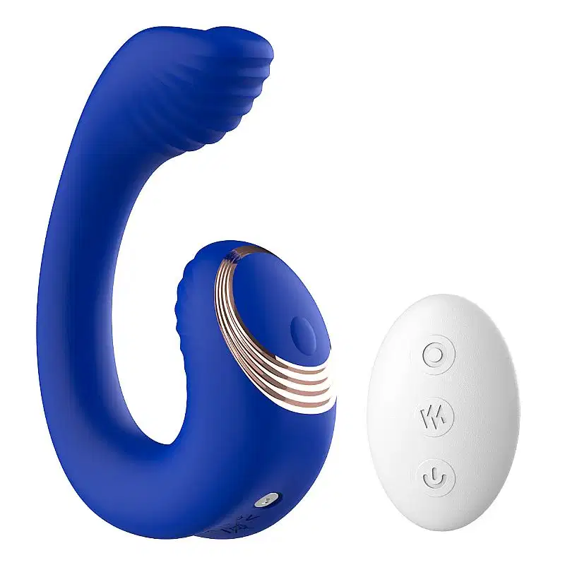 Vibrador de Ponto G e Clitóris Curvado Tunisia com Controle Remoto
