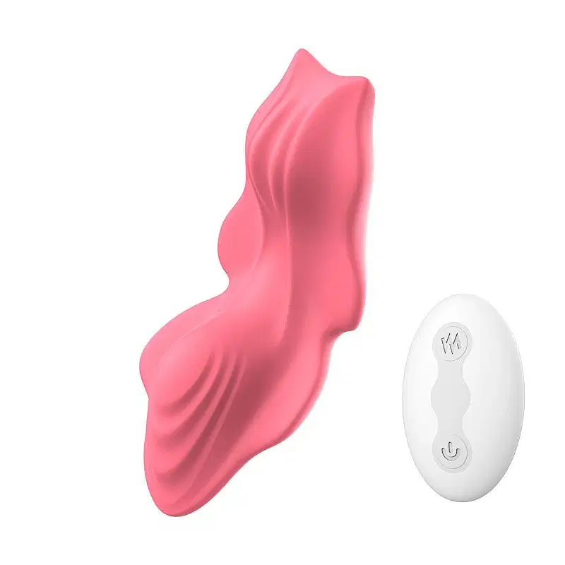 Vibrador de Calcinha Recarregável Selim com Controle sem Fio - Rosa