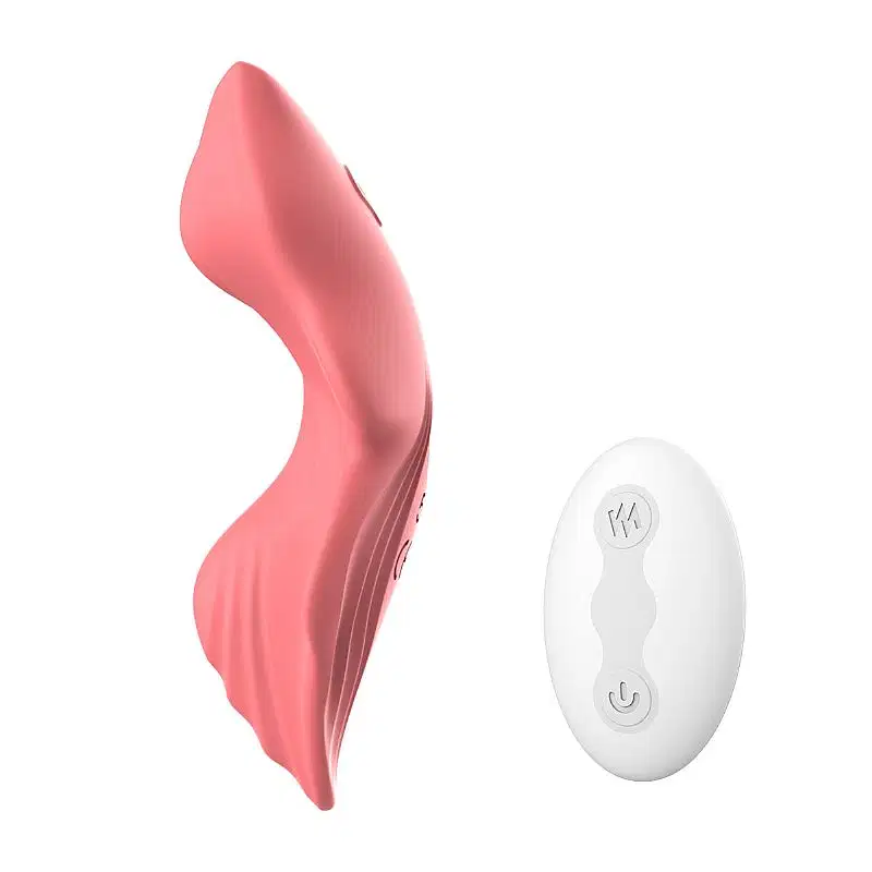 Vibrador de Calcinha Recarregável Selim com Controle sem Fio - Rosa