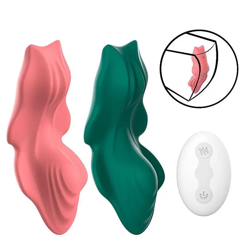 Vibrador de Calcinha Recarregável Selim com Controle sem Fio - Rosa
