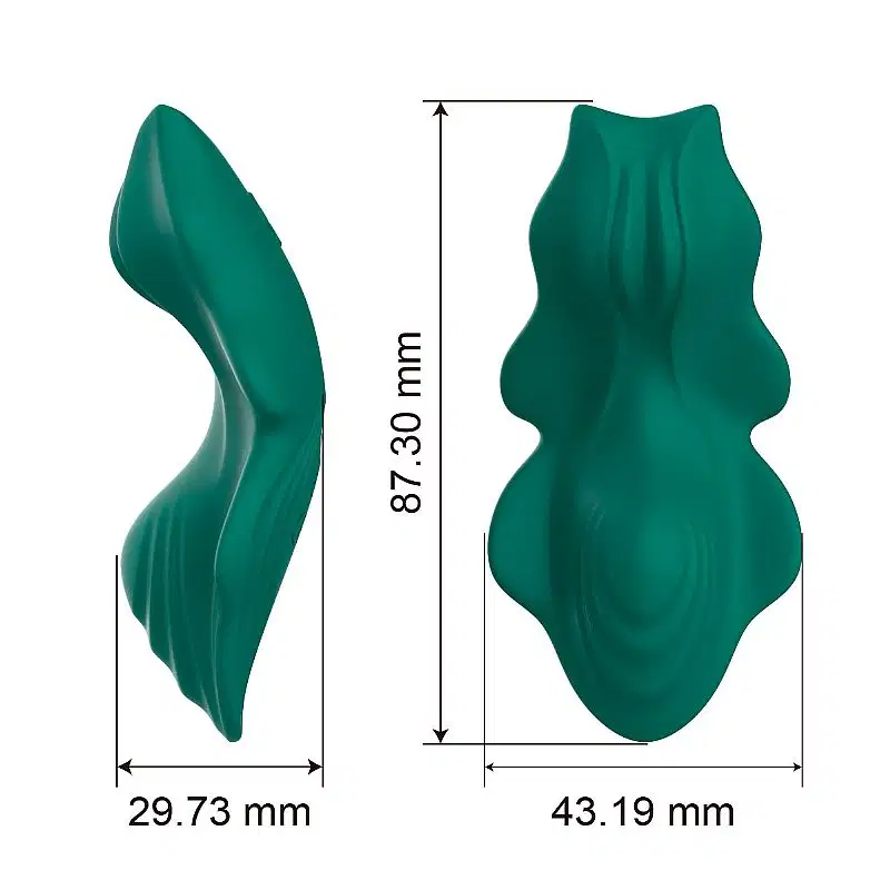 Vibrador de Calcinha Recarregável Selim com Controle sem Fio Verde