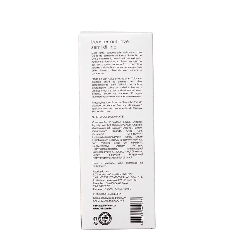 LOF Professional Booster Nutritive - Máscara Capilar 60ml