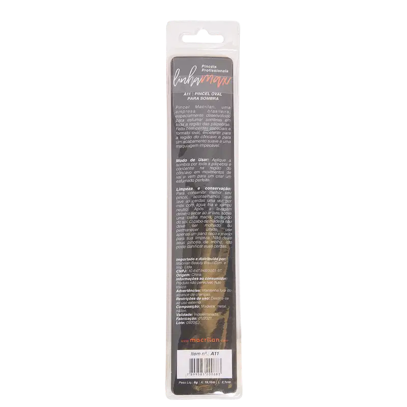 Macrilan Max A11 - Pincel Oval para Sombra