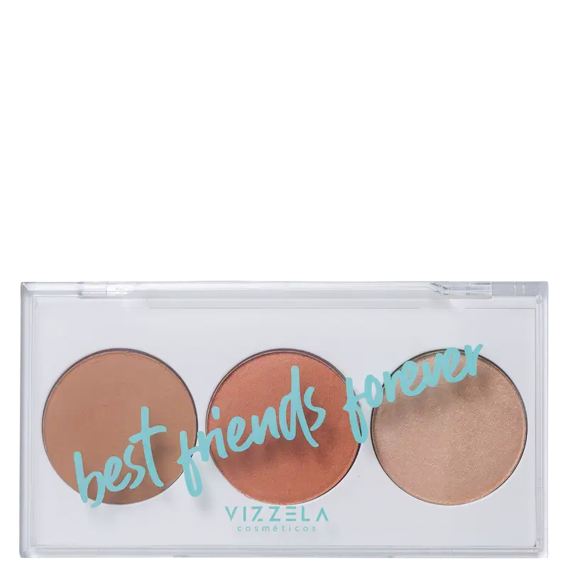 Vizzela Cosméticos BFF 02 - Paleta de Maquiagem 7,5g