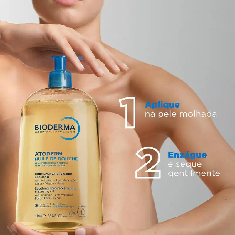 Bioderma Atoderm Higiene Hidratante Diária - Óleo de Banho 1L