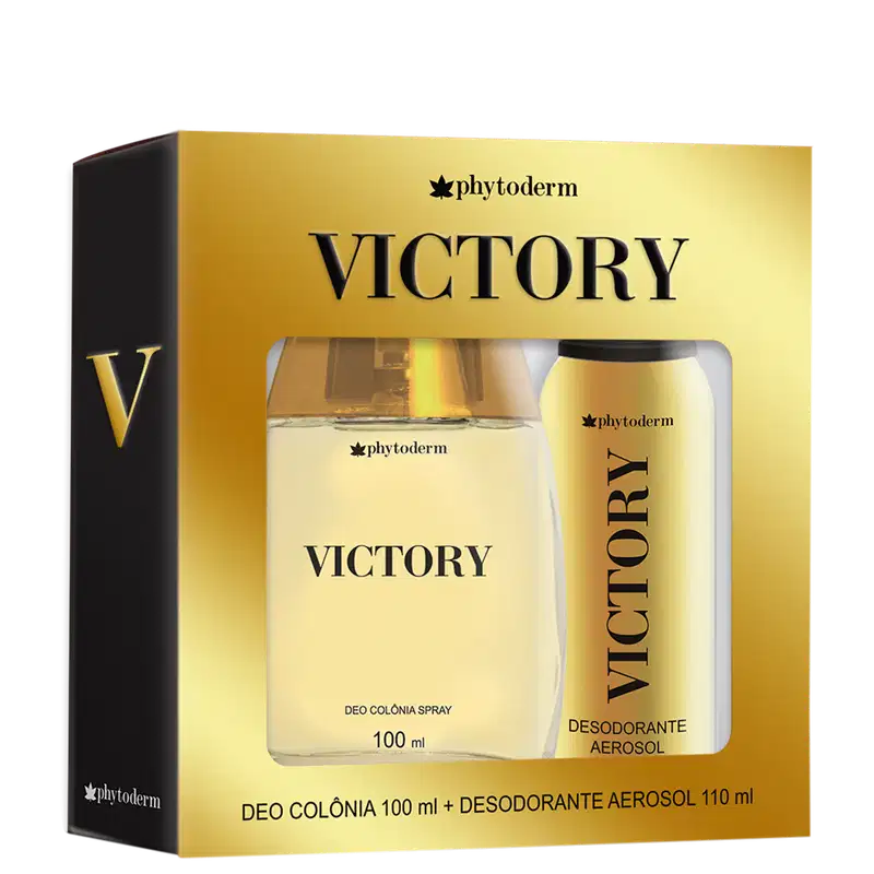 Conjunto Victory Phytoderm Masculino - Desodorante Colônia 100ml + Desodorante Spray 110ml