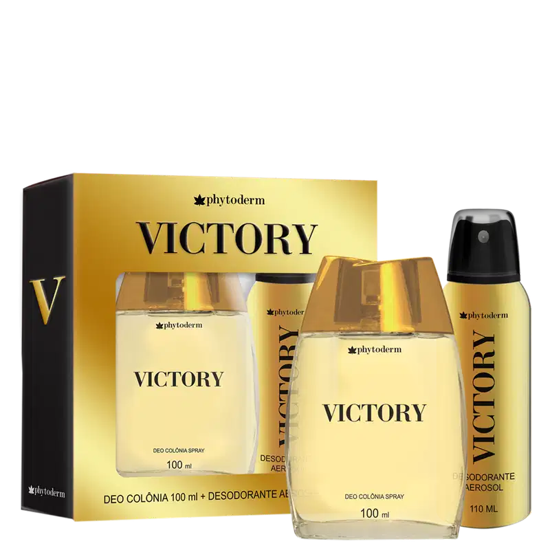 Conjunto Victory Phytoderm Masculino - Desodorante Colônia 100ml + Desodorante Spray 110ml