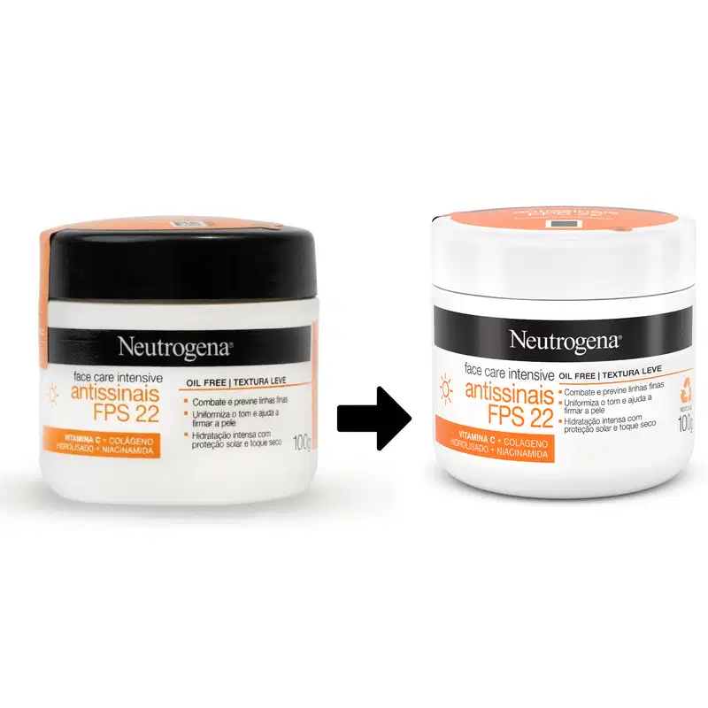Neutrogena Face Care Intensive Antissinais FPS22 - Creme Redutor de Linhas 100g