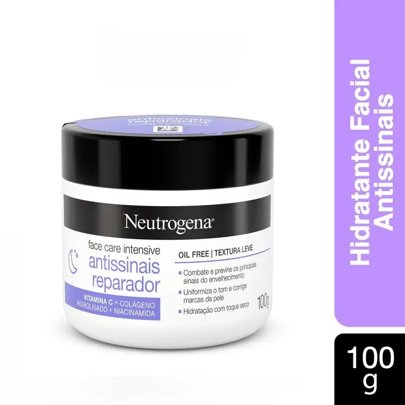 Neutrogena Face Care Intensive Reparador - Creme Redutor de Linhas Facial 100g