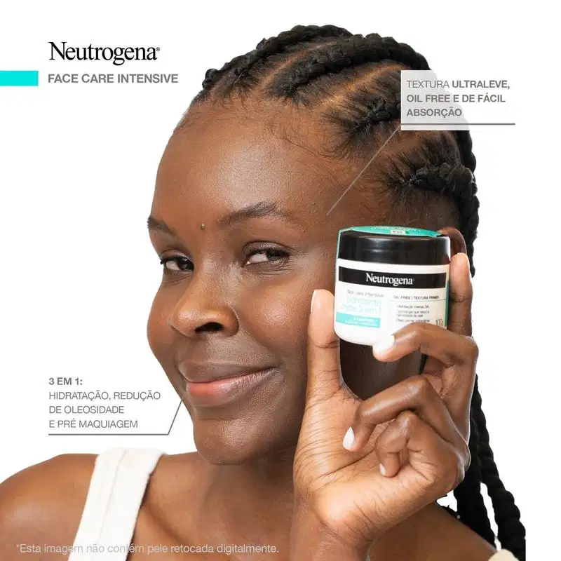 Neutrogena Face Care Intensive Matte 3 em 1 - Hidratante Facial 100g