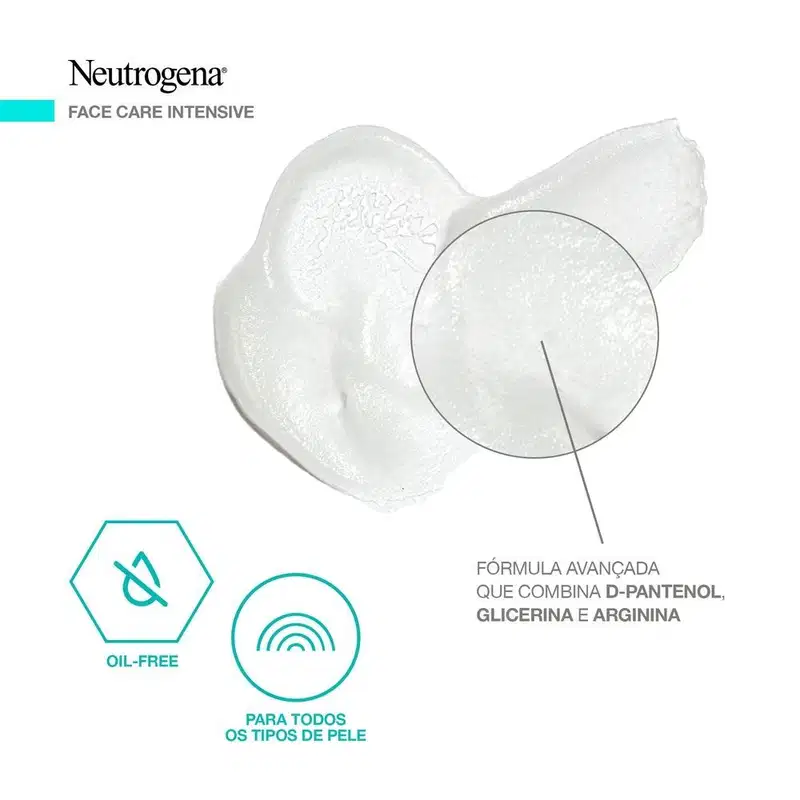 Neutrogena Face Care Intensive Matte 3 em 1 - Hidratante Facial 100g