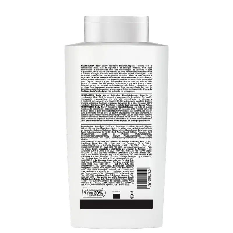 Neutrogena Body Care Intensive Hidrata & Repara - Creme Hidratante Corporal 400ml