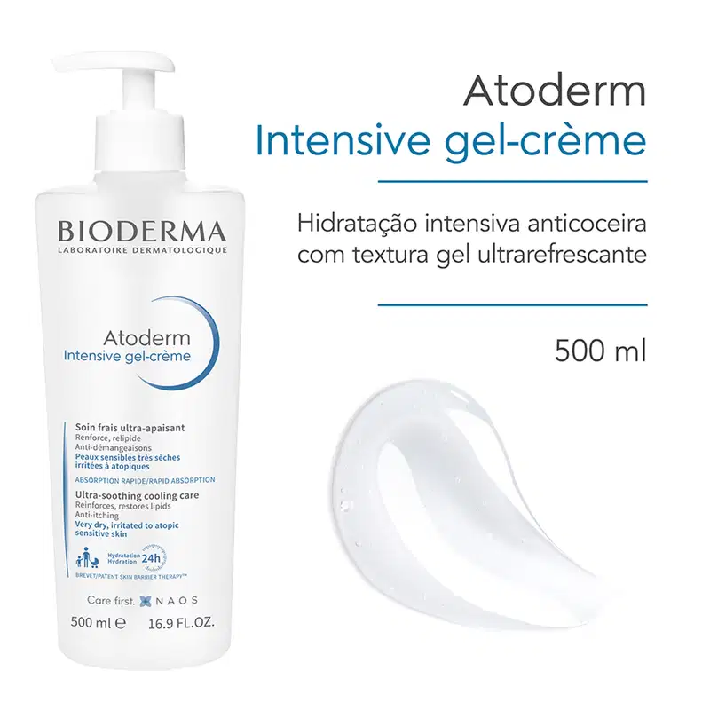 Bioderma Atoderm Intensive - Gel-Creme de Hidratação Intensa Anticoceira 500ml