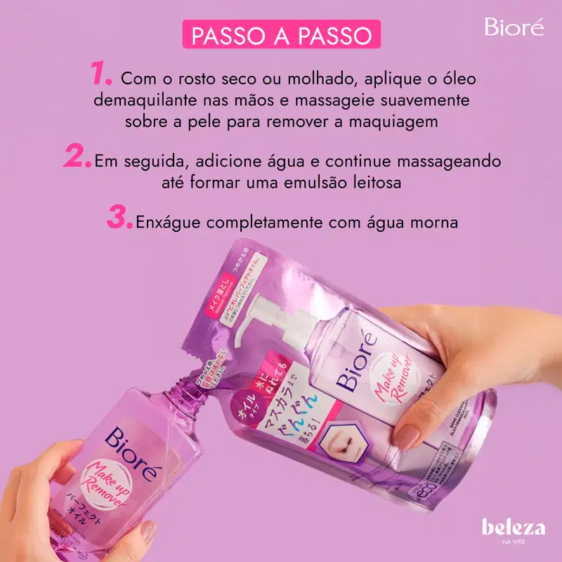 Bioré Make Up Remover Cleansing Oil - Óleo Demaquilante Refil 210ml