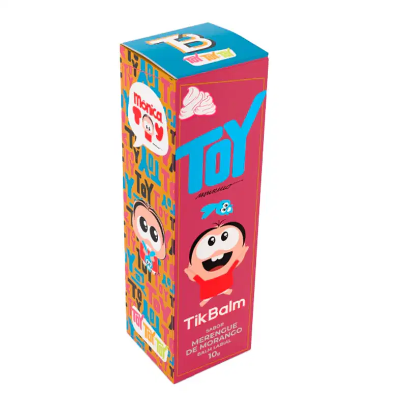 Tik Balm Monica Toy Merengue De Morango - Balm Labial 10g