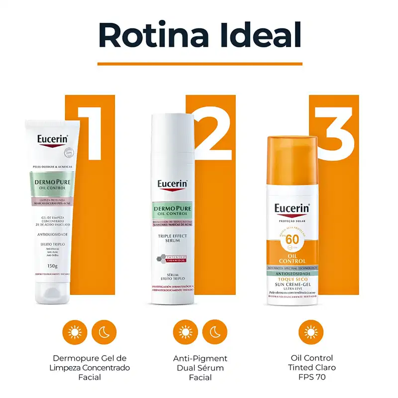Eucerin Sun Oil Control Creme Facial FPS 60 - Protetor Solar Facial 50ml