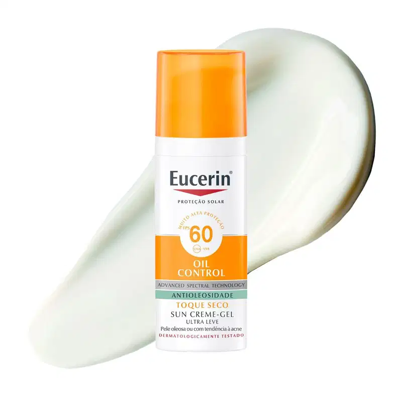 Eucerin Sun Oil Control Creme Facial FPS 60 - Protetor Solar Facial 50ml