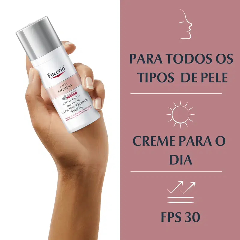Eucerin Anti-Pigment Uniformizador Dia FPS 30 - Creme Facial 50ml