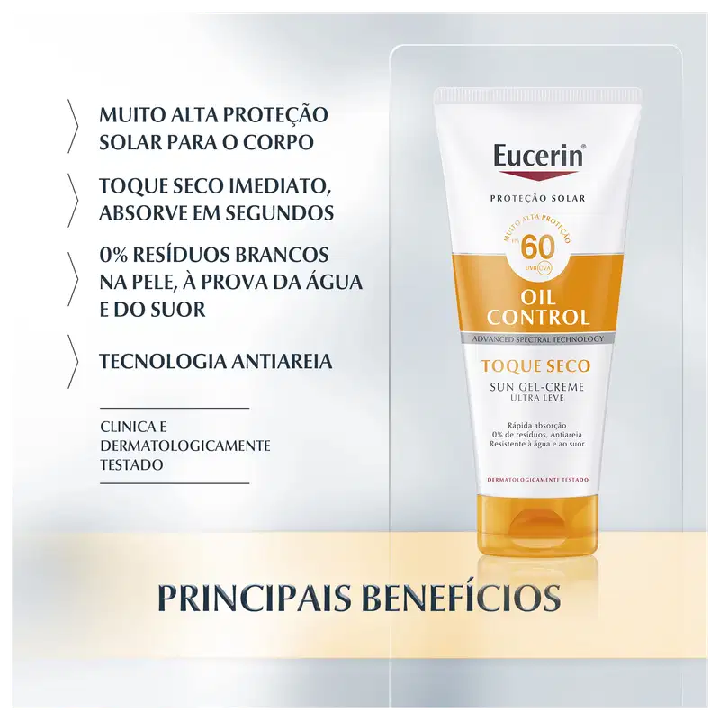 Eucerin Oil Control FPS 60 - Protetor Solar Corporal 200ml
