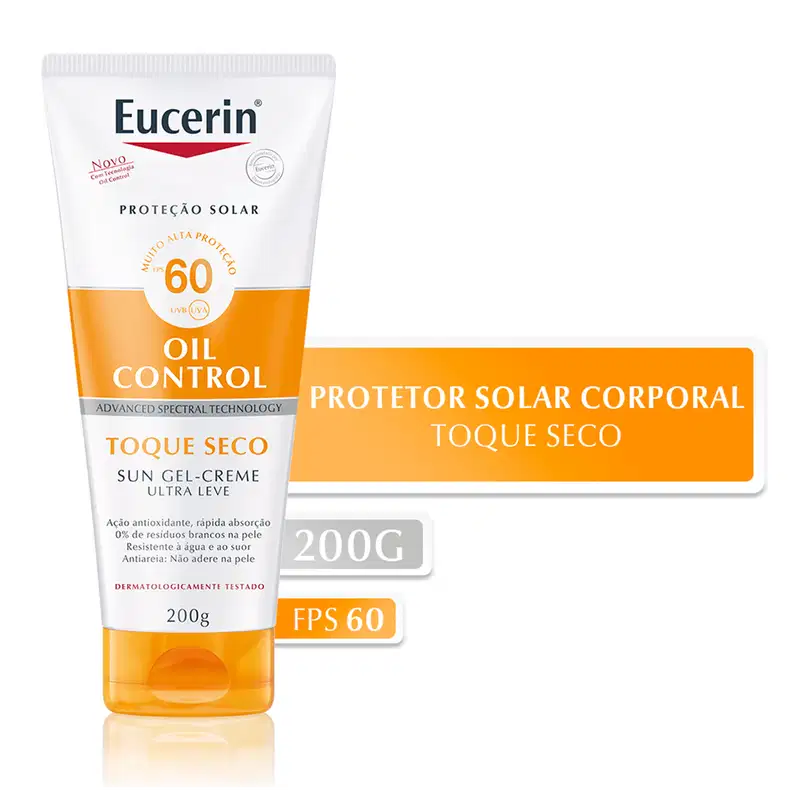 Eucerin Oil Control FPS 60 - Protetor Solar Corporal 200ml