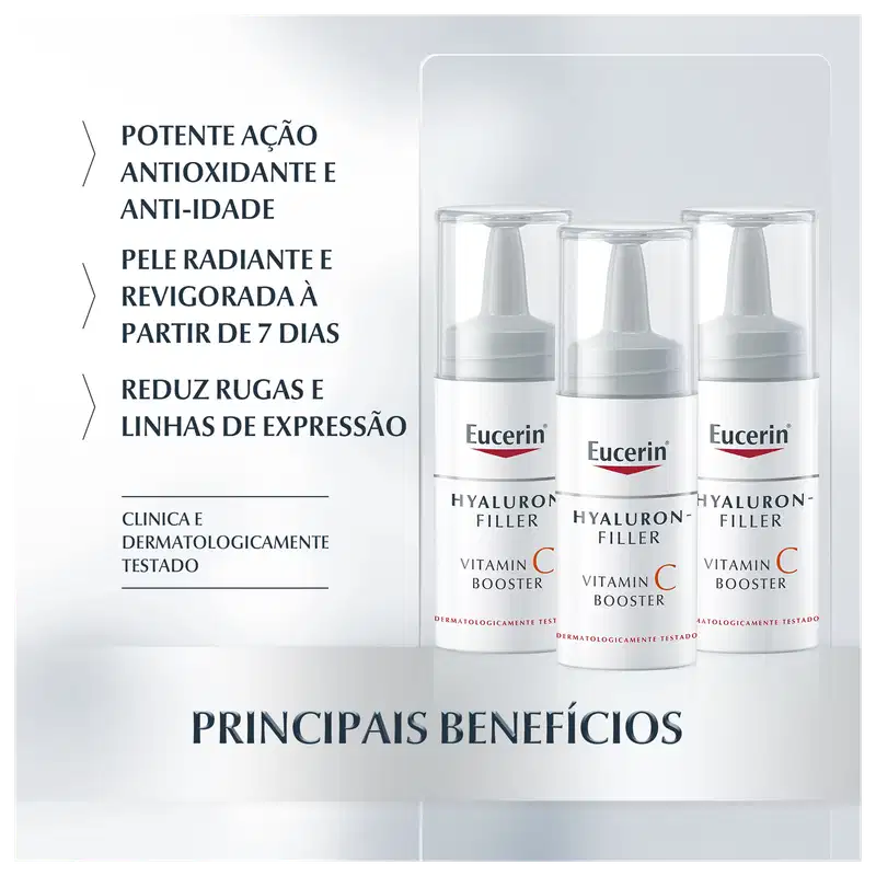 Eucerin Hyaluron-Filler Vitamin C Booster - Sérum Redutor de Linhas 3x8ml