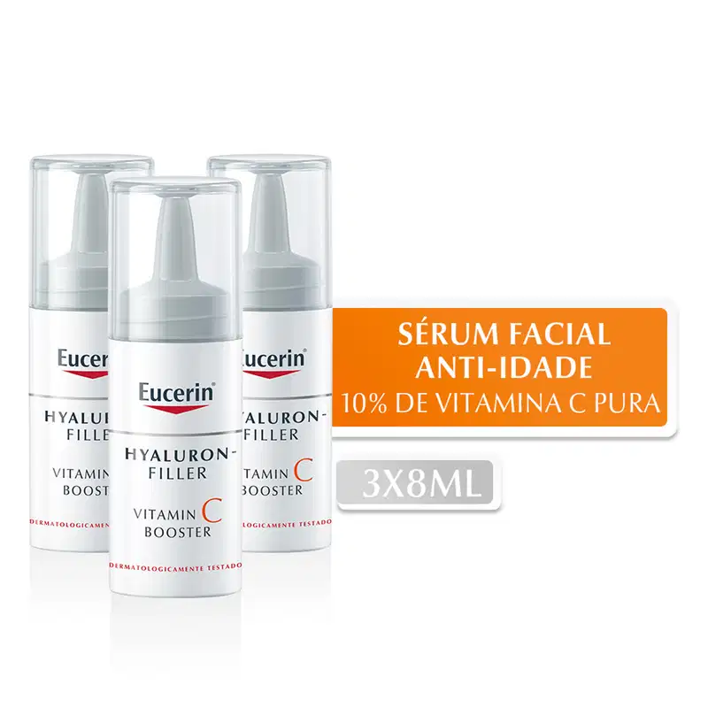 Eucerin Hyaluron-Filler Vitamin C Booster - Sérum Redutor de Linhas 3x8ml