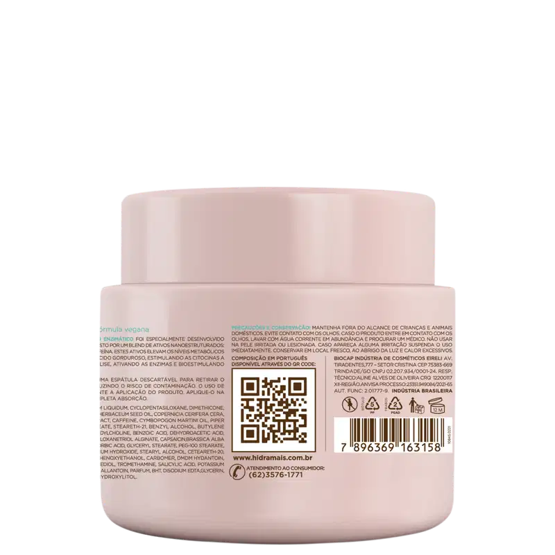 Hidramais Nano Enzimático - Sérum Redutor de Medidas 500g