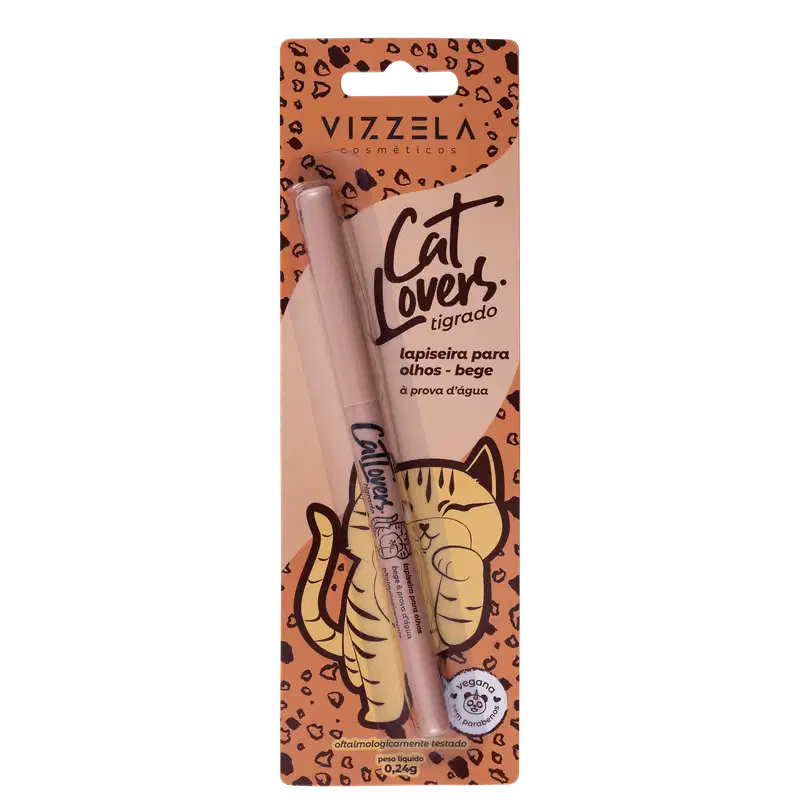 Vizzela Cosméticos Cat Lovers Bege - Lápis de Olho 0,24g