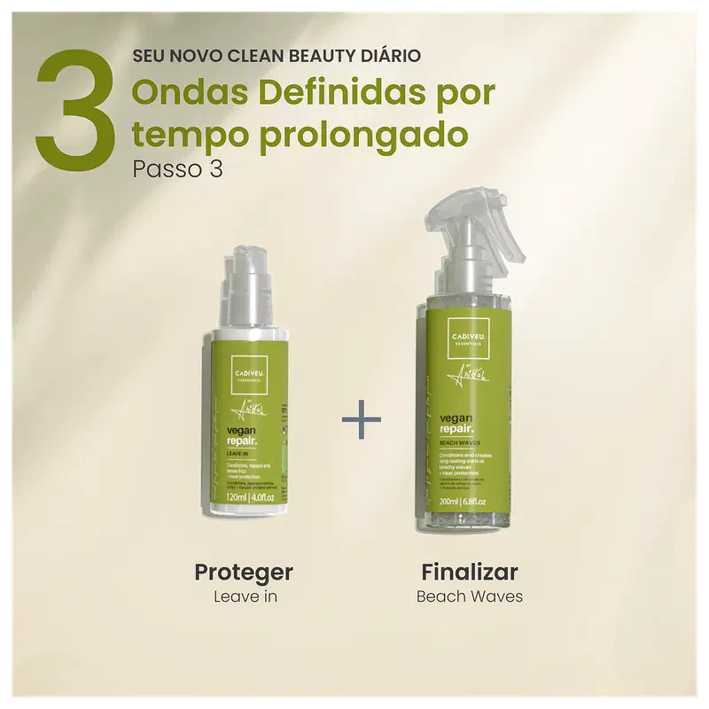 Cadiveu Essentials Vegan Repair by Anitta Beach Waves - Spray Texturizador 200ml